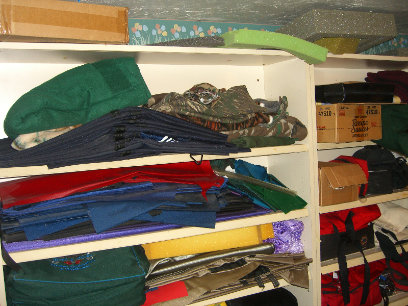 Shelves of Material